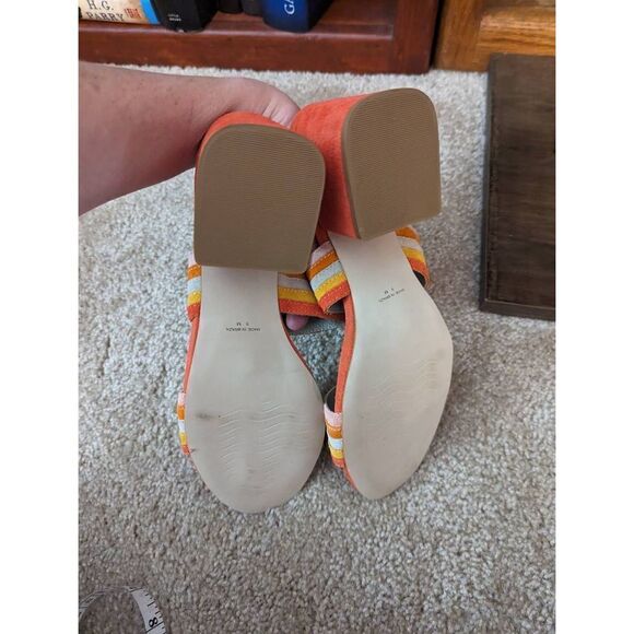 Matisse Bonita multicolored suede open toe sandals sz 9m new no box - Picture 3 of 5
